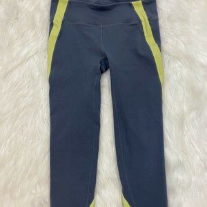 Women’s Gap Body Fit S Gray Lime Athletic Pants